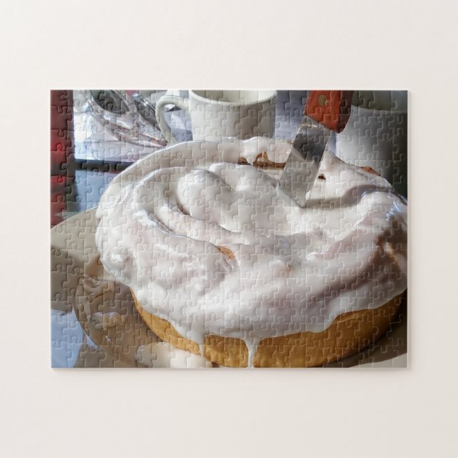 Cinnamon Roll Snack Dessert Creative Food Puzzle (Horizontal)
