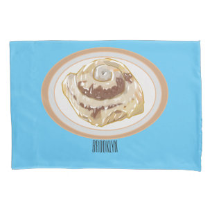 Cinnamon Rolle Cartoon Illustration Kissenbezug