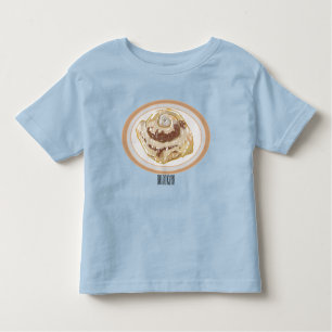 Cinnamon Rolle Cartoon Illustration Kleinkind T-shirt