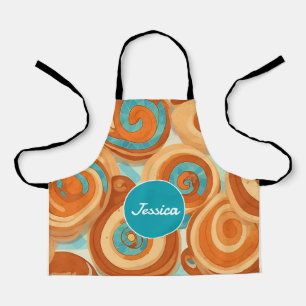 Cinnamon rollen Mosaik Personalisiertes Muster Schürze