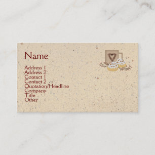 Cinnamon Rolls Business Card Visitenkarte