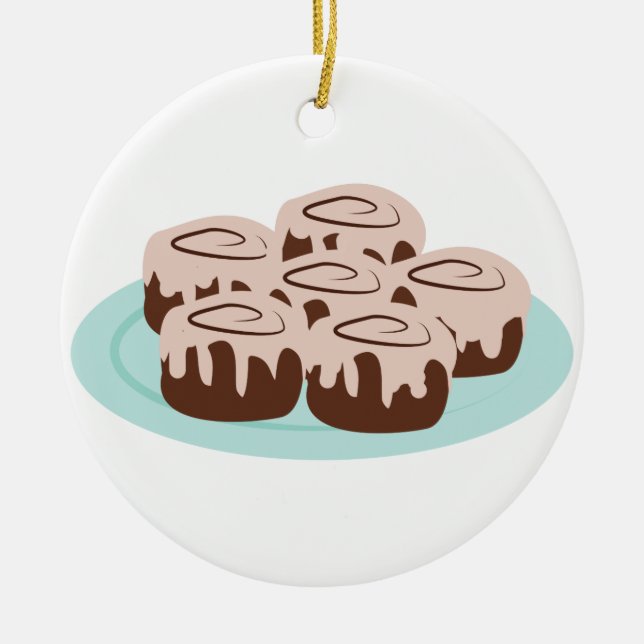 Cinnamon Rolls Keramik Ornament (Vorne)