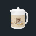 Cinnamon Rolls Teapot<br><div class="desc">Dieser Cinnamon Rolls Teapot ist mit meiner Maus gezeichnet Kunst. Dieser 11 Unze Teapot macht eine wunderbare Geschenkidee!</div>
