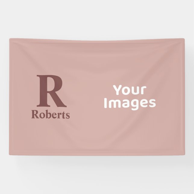 Cinnamon Rose Anfangs/Vorname/Familienname Banner (Horizontal)