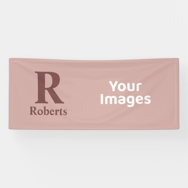 Cinnamon Rose Anfangs/Vorname/Familienname Banner (Horizontal)