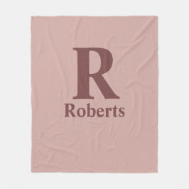 Cinnamon Rose Anfangs/Vorname/Familienname Fleecedecke