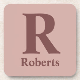 Cinnamon Rose Anfangs/Vorname/Familienname Getränkeuntersetzer
