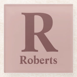 Cinnamon Rose Anfangs/Vorname/Familienname Glasuntersetzer