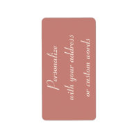 Cinnamon Rose benutzerdefinierte Adressenmarken