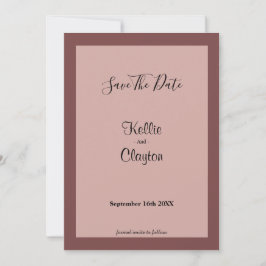 Cinnamon Rose Save the Date Gerahmt