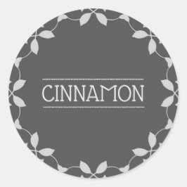 Cinnamon Spice Jar Stickers