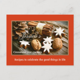 Cinnamon Star Weihnachtskekse Rezept Postkarte