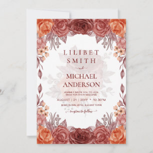 Cinnamon Terracotta FALL Floral Botanische WEDD