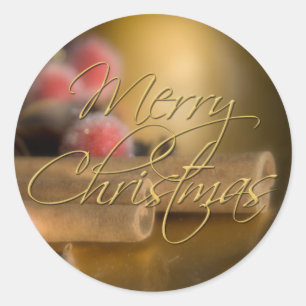 Cinnamon - Weihnachtsaufkleber Runder Aufkleber