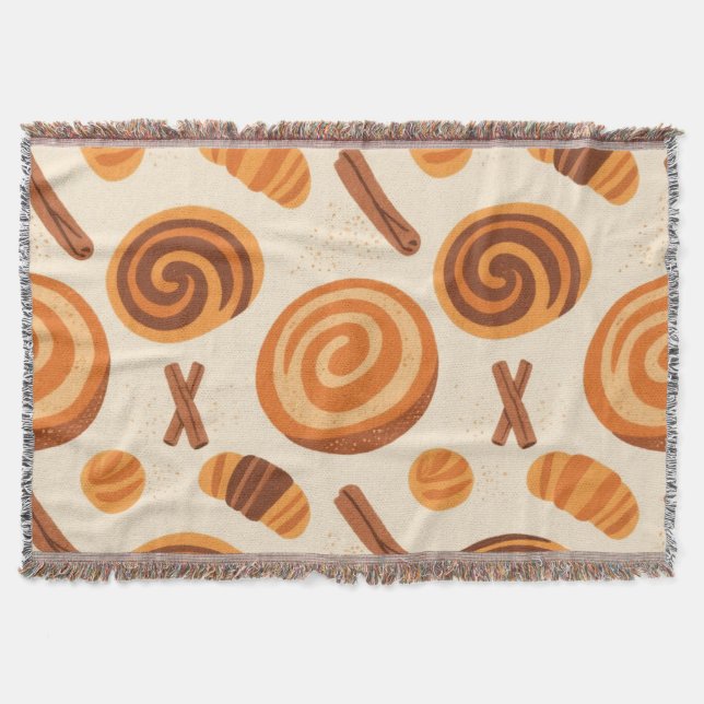 Cinnamon Wirbel Gemütliche Jahreszeit - Herbst Decke (Vorderseite)