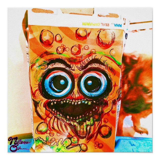 Cinnamon Zombie Crunch Art Print Poster (Vorderseite)