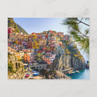 Cinque Terre Coastal Region Ligurien Italien Postc