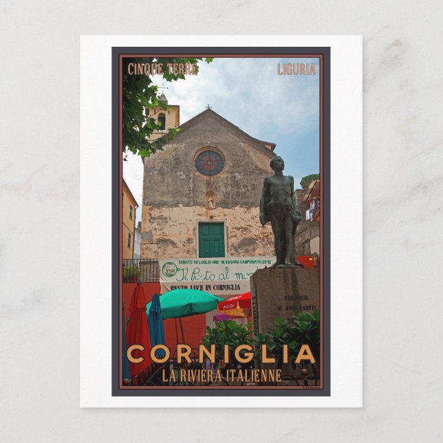 Cinque Terre - Corniglia Postkarte (Vorderseite)