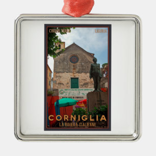 Cinque Terre - Corniglia Silbernes Ornament