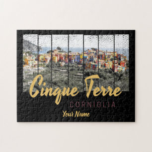 Cinque Terre Corniglio Riomaggiore Vintag Puzzle