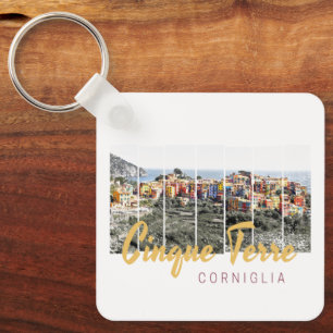 Cinque Terre Corniglio Riomaggiore Vintag Schlüsselanhänger
