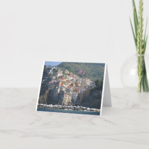 Cinque Terre Gruß-Karte Karte