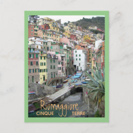 Cinque Terre (Hafen Riomaggiore) Postkarte