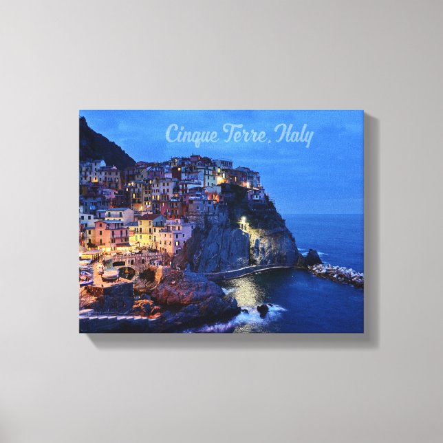Cinque Terre, Italien 14" x 11", 1,5", Single Leinwanddruck (Vorderseite)