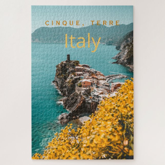 Cinque Terre, Italien Colorful Jigsaw Puzzle (Vertikal)