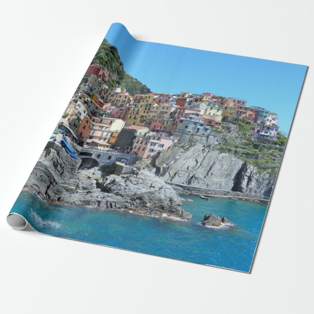 Cinque Terre, Italien Geschenkpapier (Ungerollt)