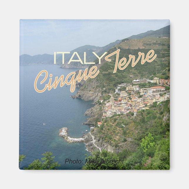 Cinque Terre Italien Italia Seascape Scene Magnete (Vorne)