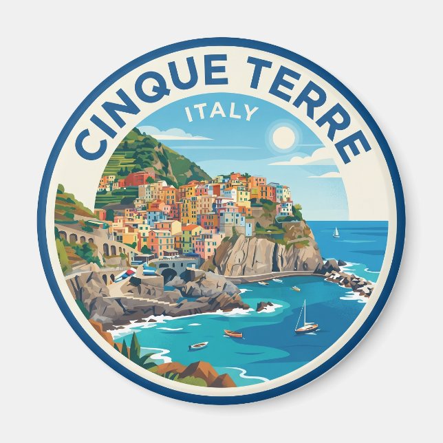 Cinque Terre Italien Magnet (Vorne)
