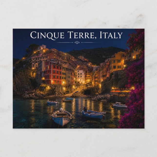 Cinque Terre Italien Postkarte (Vorderseite)