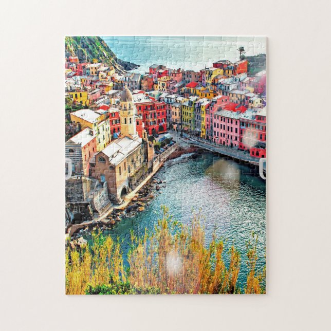 Cinque Terre Italien Puzzle (Vertikal)