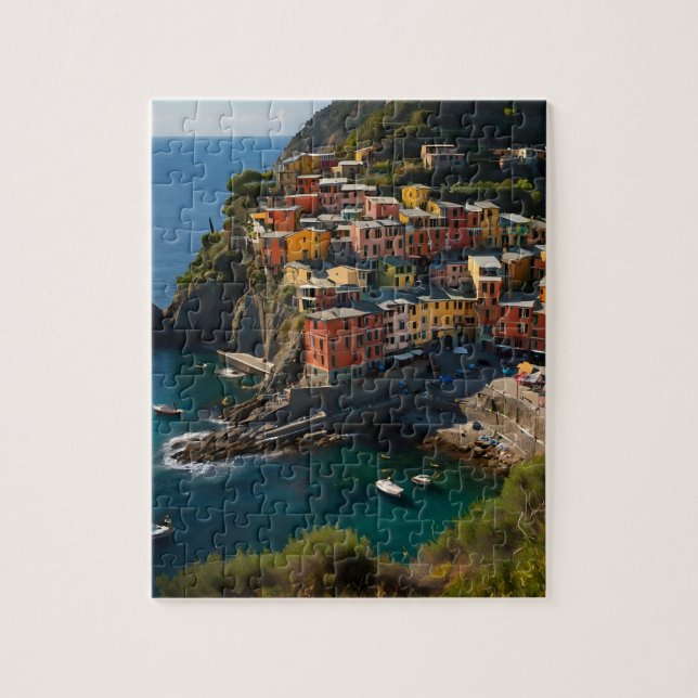 Cinque Terre, Italien Puzzle (Vertikal)