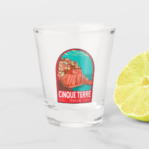 Cinque Terre Italien Reisen Vintag Schnapsglas