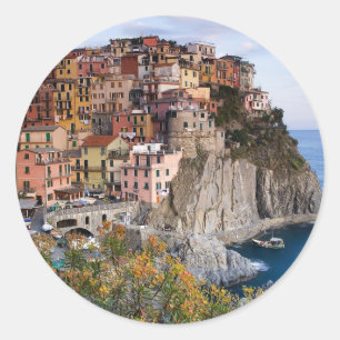 Cinque Terre, Italien Runder Aufkleber