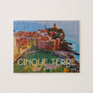 Cinque Terre Italien Sommerreise Postkarte Puzzle