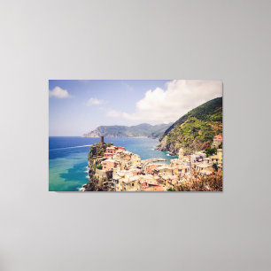 Cinque Terre Italien, Vernazza Village Canvas Prin Leinwanddruck