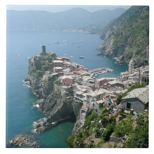Cinque Terre, Italiener Riviera Fliese (Vorderseite)