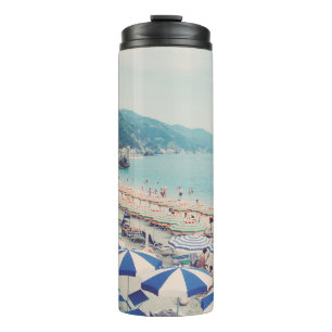 Cinque Terre Italy Fun Beach Landschaftlich Travel Thermosbecher