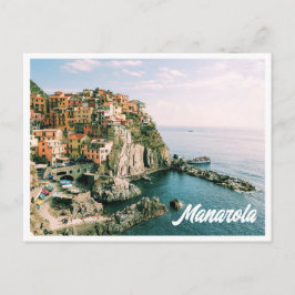 Cinque Terre Italy Manarola Postcard Postkarte