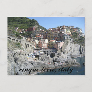 Cinque Terre, kursiv Postkarte