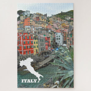 Cinque Terre Ligurien Italien Landschaftliches Fot Puzzle