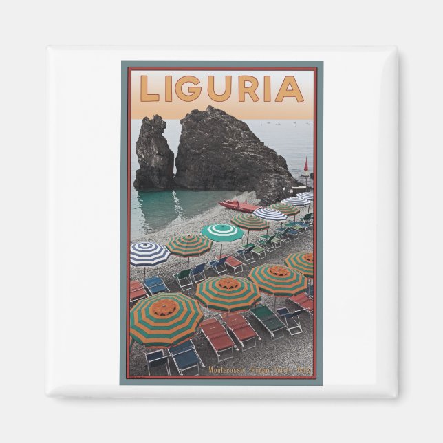 Cinque Terre - Ligurien Magnet (Vorne)