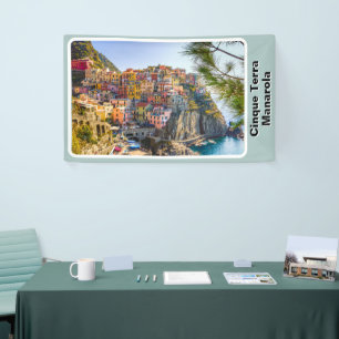 Cinque Terre Manarola Küstenstadt Banner