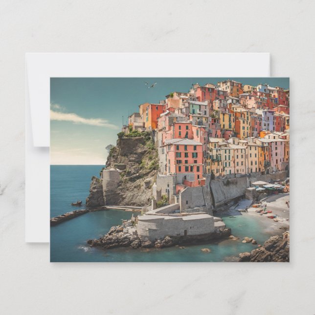 Cinque Terre Postcard Feiertagskarte (Vorderseite)