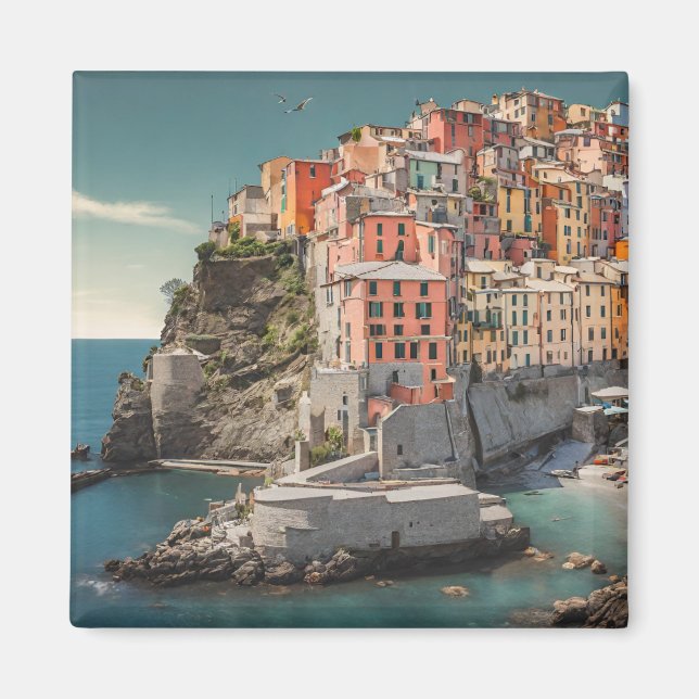 Cinque Terre Postcard Magnet (Vorne)