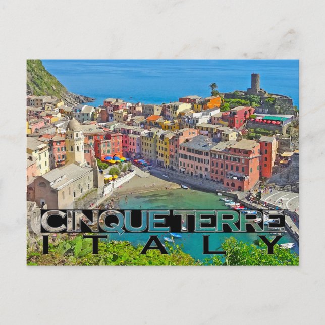 Cinque Terre Postkarte (Vorderseite)
