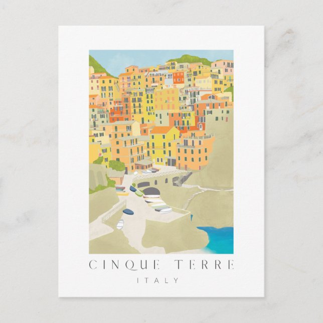 Cinque Terre Postkarte (Vorderseite)